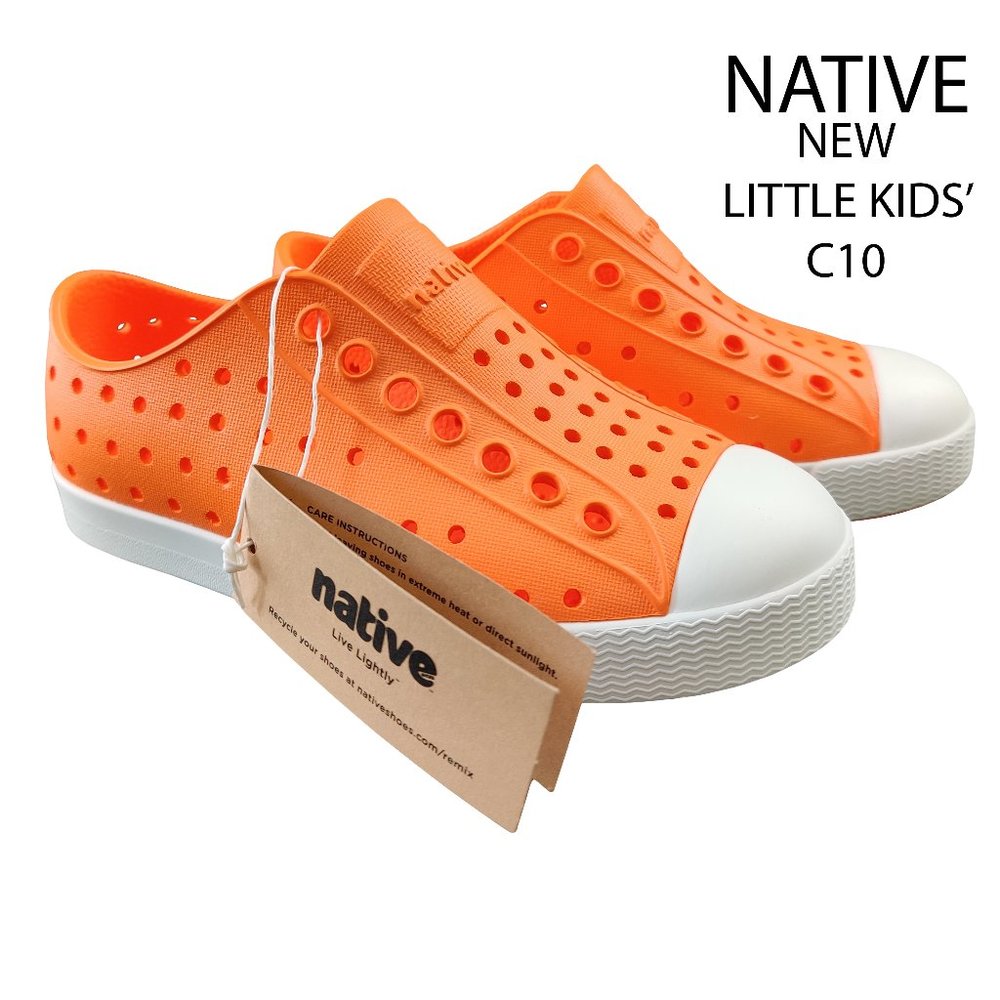 NEW NATIVE Jefferson Slip-on Shoes City Orange C10